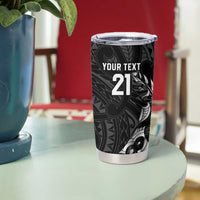 New Zealand Indigenous-Maori Rugby Custom Tumbler Cup LT9 - Polynesian Pride