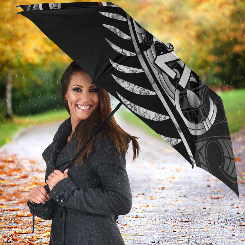 New Zealand Indigenous-Maori Rugby Custom Umbrella LT9 - Polynesian Pride