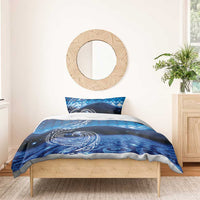 New Zealand Matariki Bedding Set Taniko Aramoana With Koru Galaxy Sky Night LT9 - Polynesian Pride