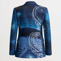 New Zealand Matariki Blazer Taniko Aramoana With Koru Galaxy Sky Night LT9 - Polynesian Pride