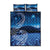 New Zealand Matariki Quilt Bed Set Taniko Aramoana With Koru Galaxy Sky Night