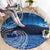 New Zealand Matariki Round Carpet Taniko Aramoana With Koru Galaxy Sky Night