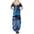 New Zealand Matariki Summer Maxi Dress Taniko Aramoana With Koru Galaxy Sky Night