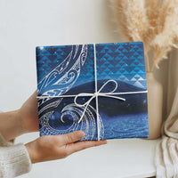 New Zealand Matariki Wrapping Paper Taniko Aramoana With Koru Galaxy Sky Night LT9 - Polynesian Pride
