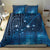 New Zealand Matariki Bedding Set Taniko Aramoana With Maori Galaxy Sky Night