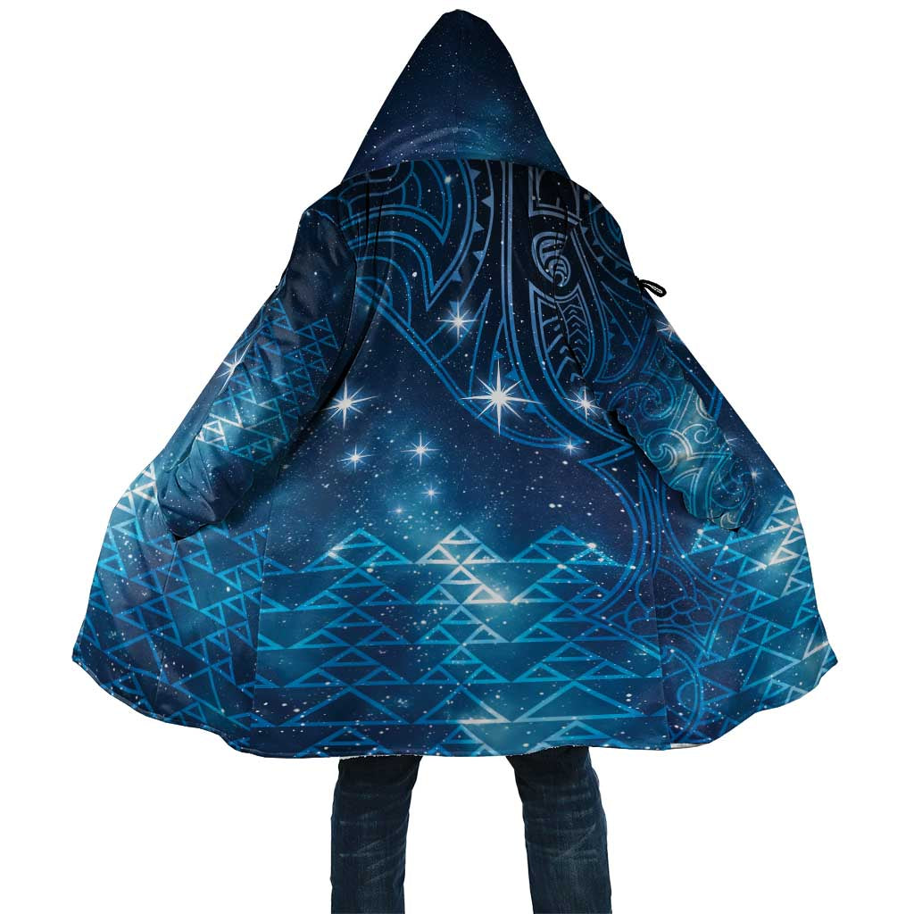 New Zealand Matariki Cloak Taniko Aramoana With Maori Galaxy Sky Night LT9 Unisex Galaxy - Polynesian Pride