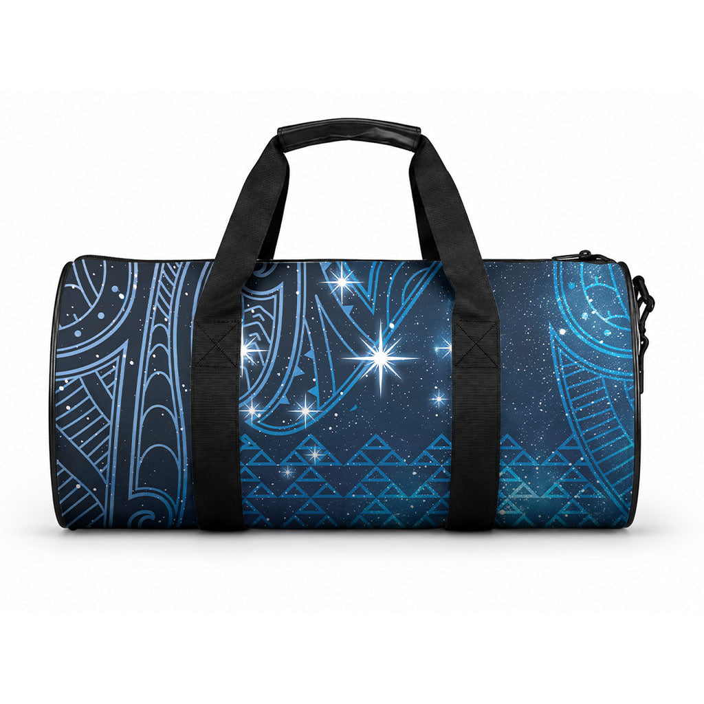 New Zealand Matariki Duffle Bag Taniko Aramoana With Maori Galaxy Sky Night LT9 One size Galaxy - Polynesian Pride