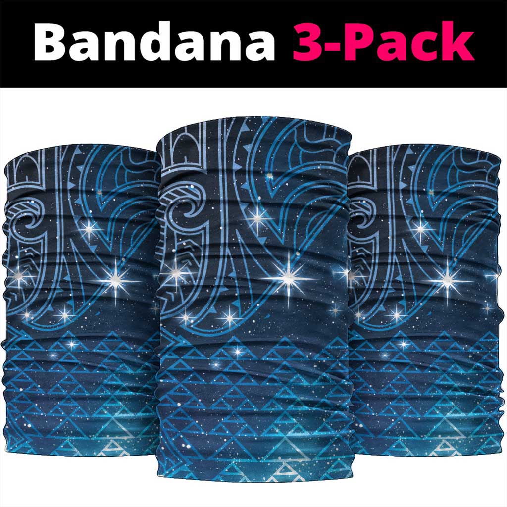 New Zealand Matariki Neck Gaiter Taniko Aramoana With Maori Galaxy Sky Night LT9 package One Size: 25*50cm Galaxy - Polynesian Pride