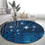 New Zealand Matariki Round Carpet Taniko Aramoana With Maori Galaxy Sky Night