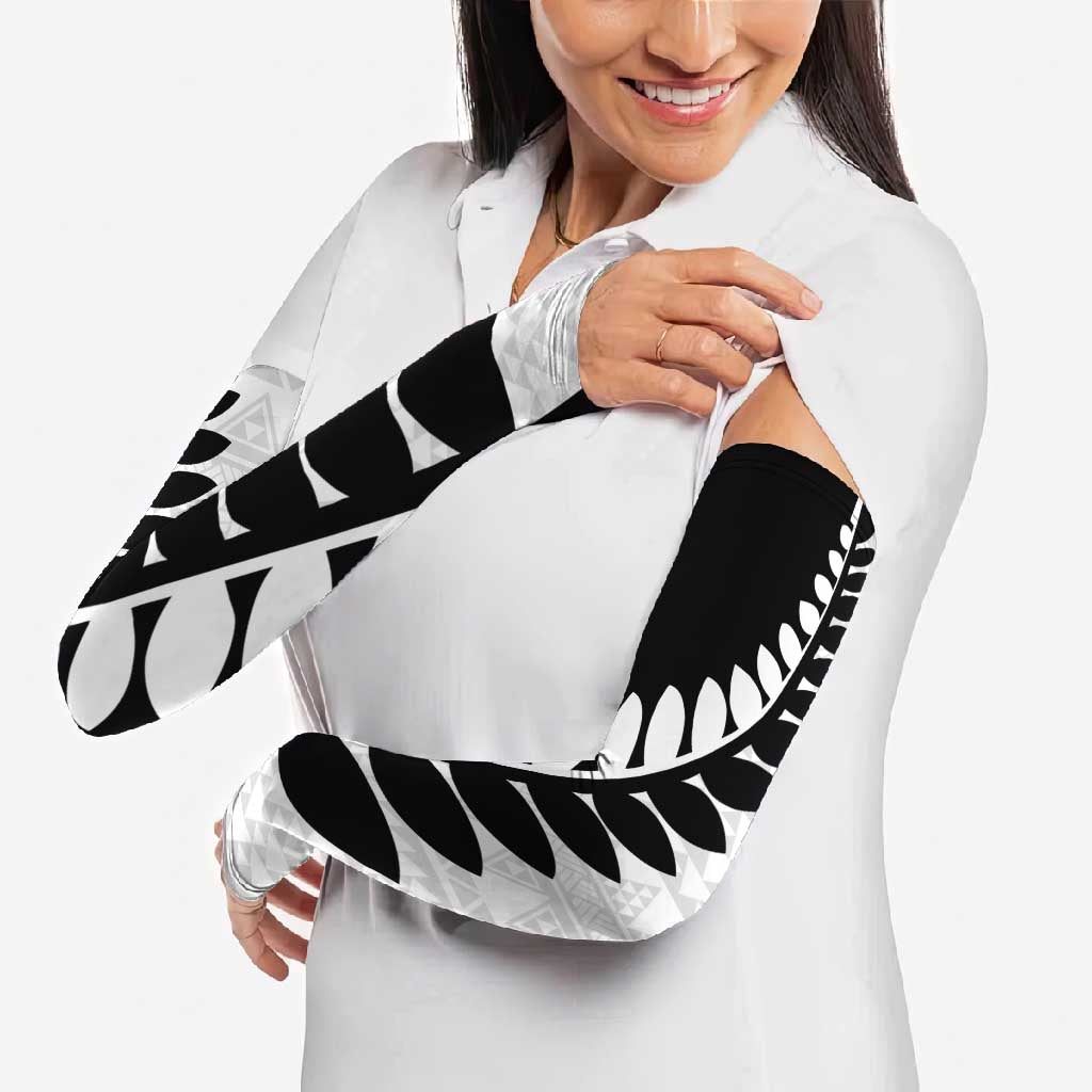 New Zealand Silver Fern Niho Taniwha Arm Sleeves LT9 - Polynesian Pride
