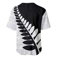 New Zealand Silver Fern Niho Taniwha Baseball Jersey LT9 - Polynesian Pride