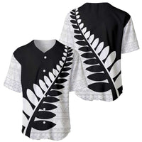 New Zealand Silver Fern Niho Taniwha Baseball Jersey LT9 - Polynesian Pride
