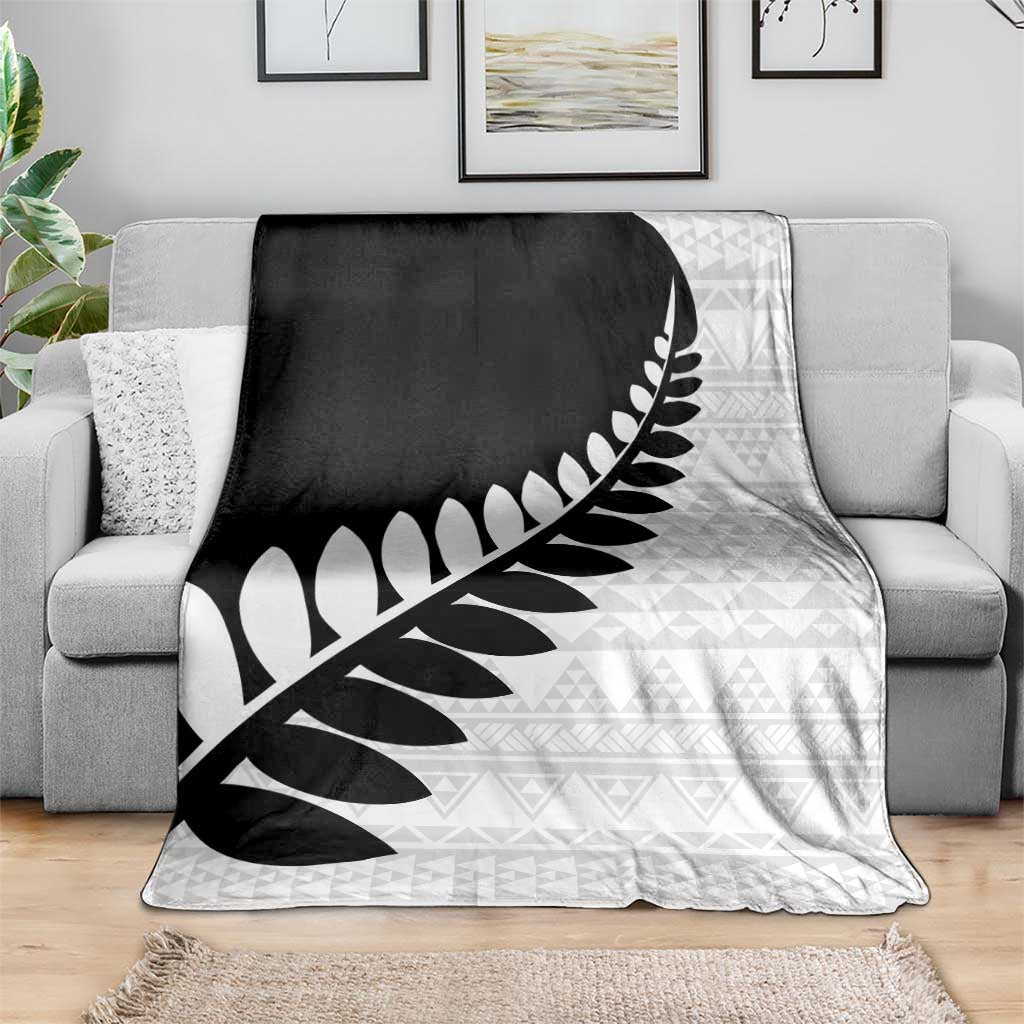 New Zealand Silver Fern Niho Taniwha Blanket LT9 - Polynesian Pride