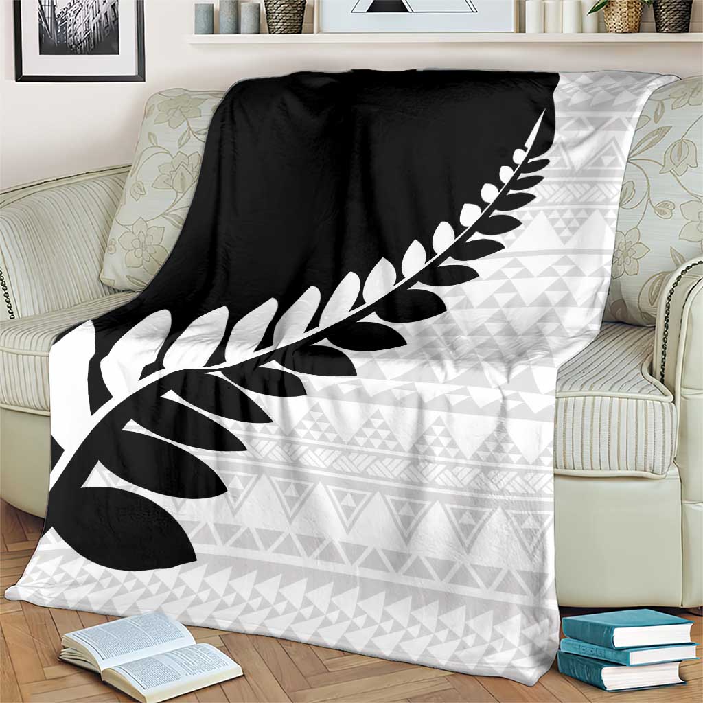 New Zealand Silver Fern Niho Taniwha Blanket LT9 - Polynesian Pride