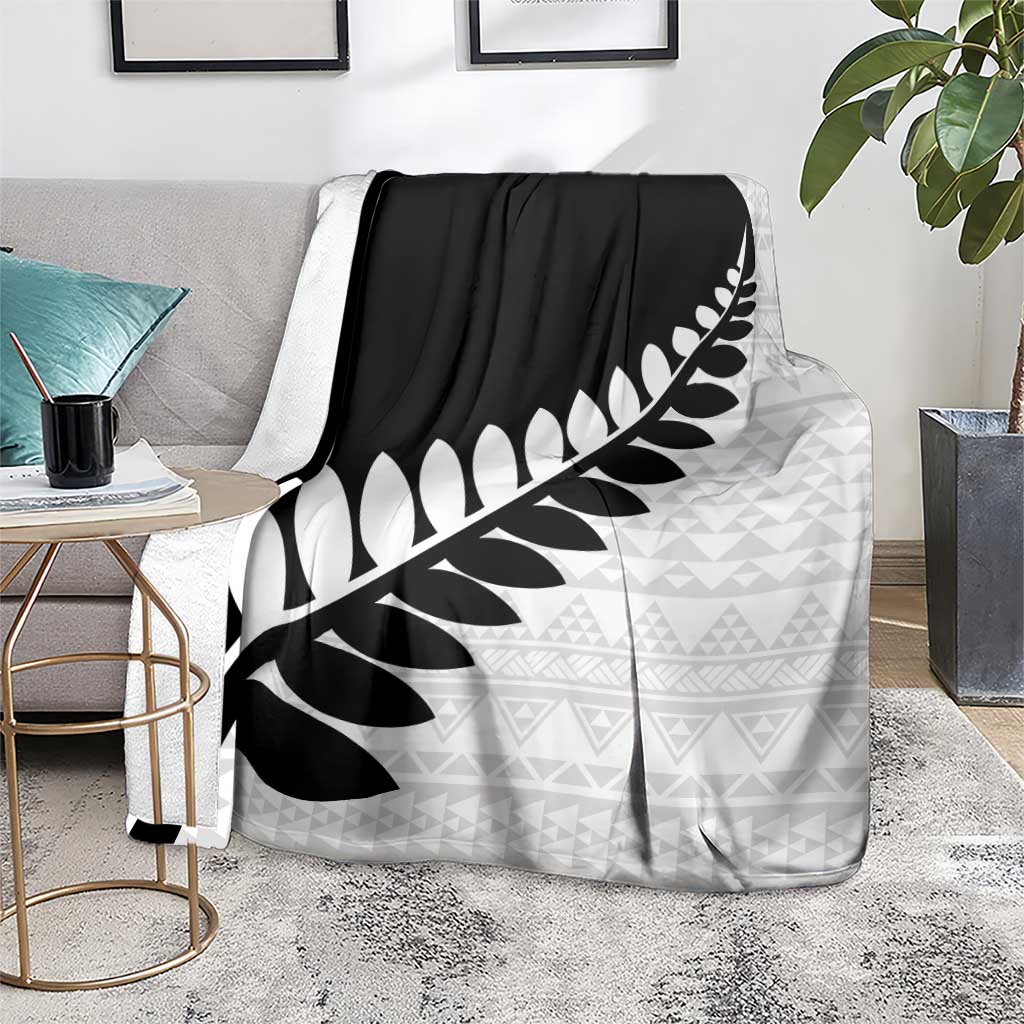 New Zealand Silver Fern Niho Taniwha Blanket LT9 - Polynesian Pride