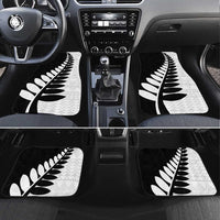 New Zealand Silver Fern Niho Taniwha Car Mats LT9 Set 4pcs Black - Polynesian Pride
