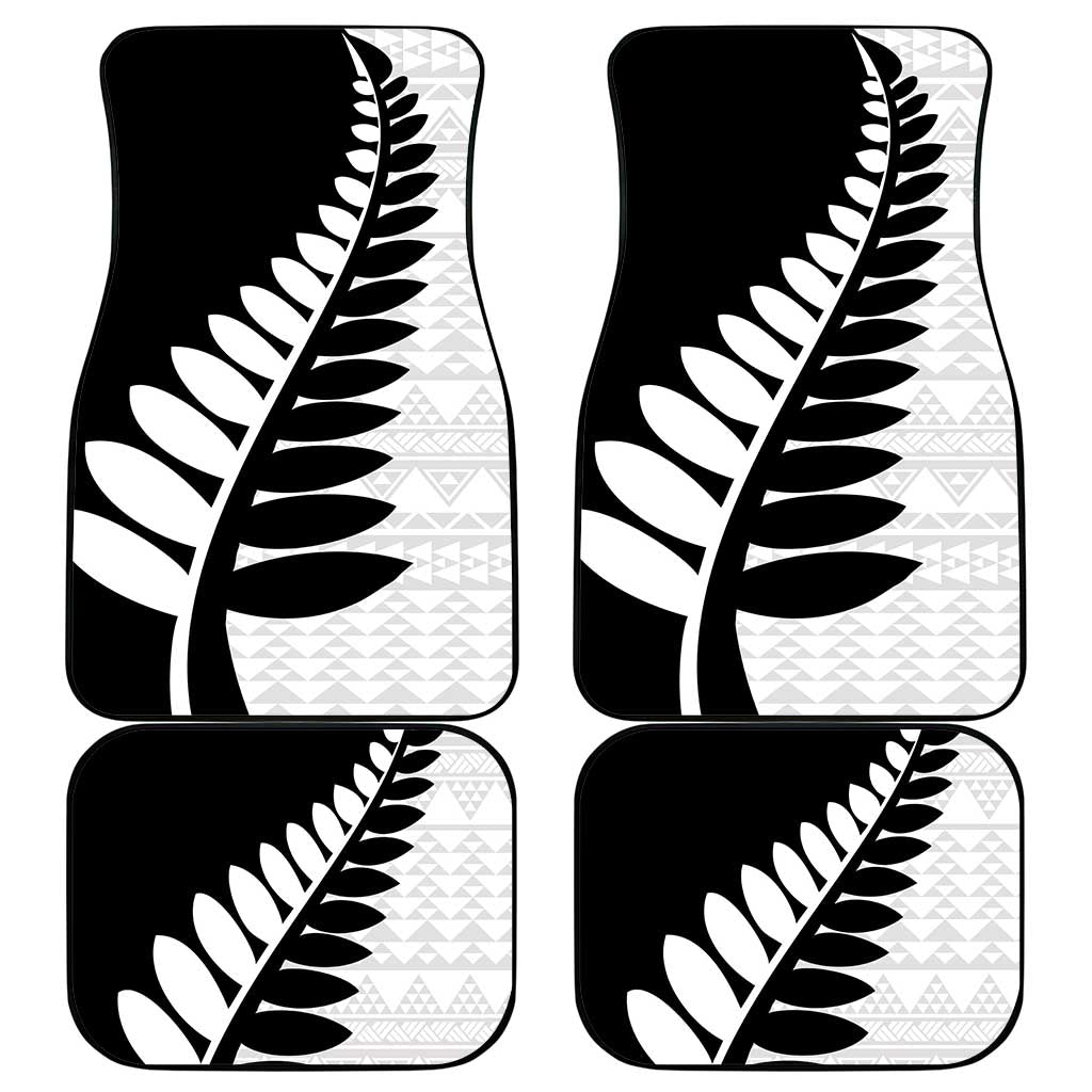 New Zealand Silver Fern Niho Taniwha Car Mats LT9 - Polynesian Pride