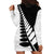 New Zealand Silver Fern Niho Taniwha Hoodie Dress