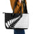 New Zealand Silver Fern Niho Taniwha Leather Tote Bag