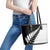 New Zealand Silver Fern Niho Taniwha Leather Tote Bag