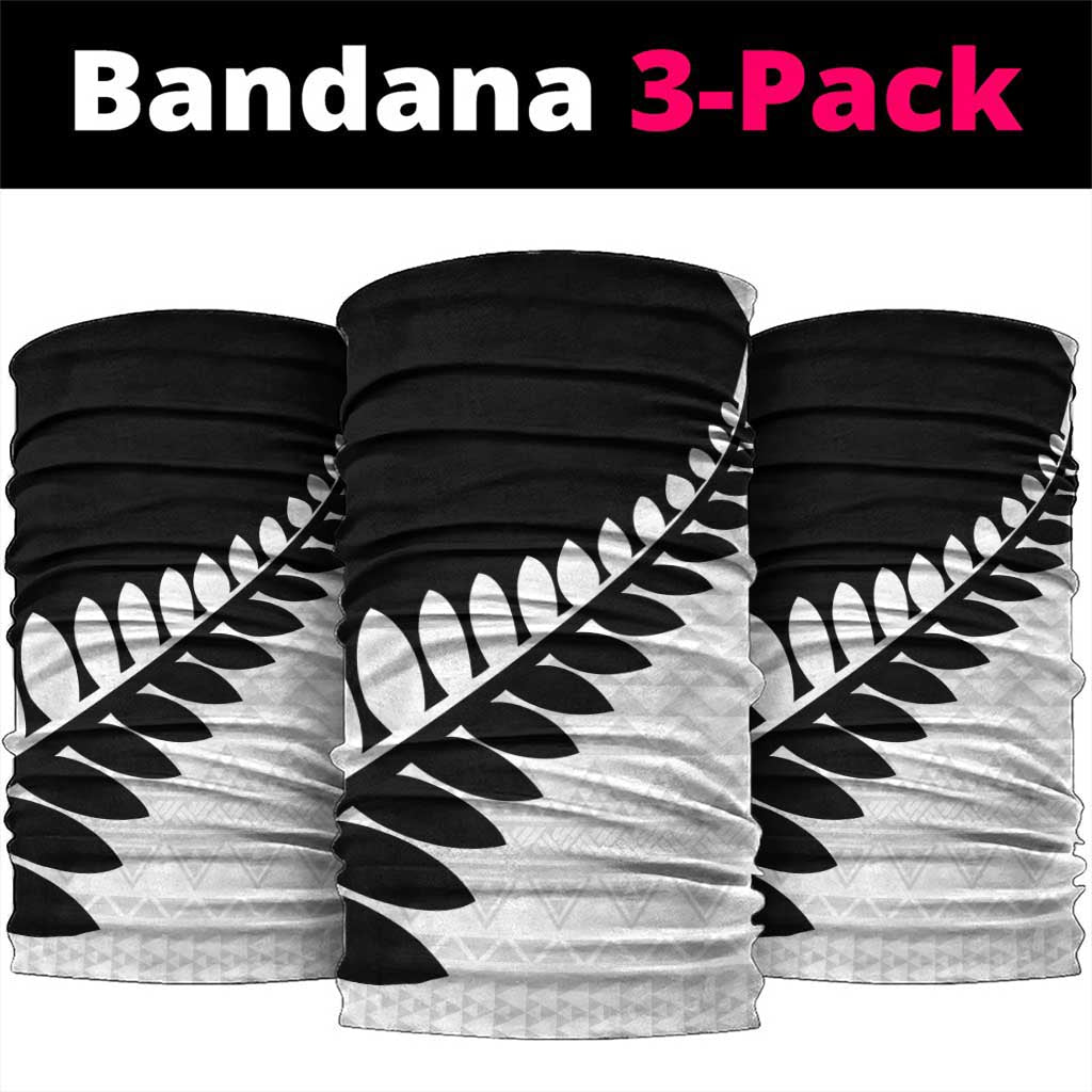 New Zealand Silver Fern Niho Taniwha Neck Gaiter LT9 package One Size: 25*50cm Black - Polynesian Pride