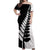 New Zealand Silver Fern Niho Taniwha Off Shoulder Maxi Dress