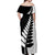 New Zealand Silver Fern Niho Taniwha Off Shoulder Maxi Dress