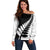 New Zealand Silver Fern Niho Taniwha Off Shoulder Sweater