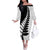 New Zealand Silver Fern Niho Taniwha Off The Shoulder Long Sleeve Dress