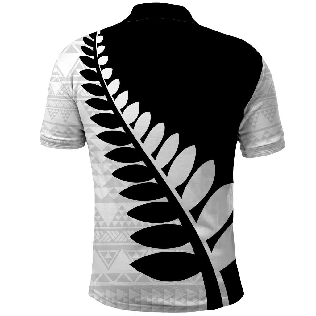 New Zealand Silver Fern Niho Taniwha Polo Shirt LT9 - Polynesian Pride