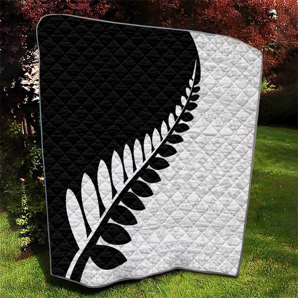 New Zealand Silver Fern Niho Taniwha Quilt LT9 - Polynesian Pride