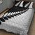 New Zealand Silver Fern Niho Taniwha Quilt Bed Set