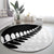 New Zealand Silver Fern Niho Taniwha Round Carpet