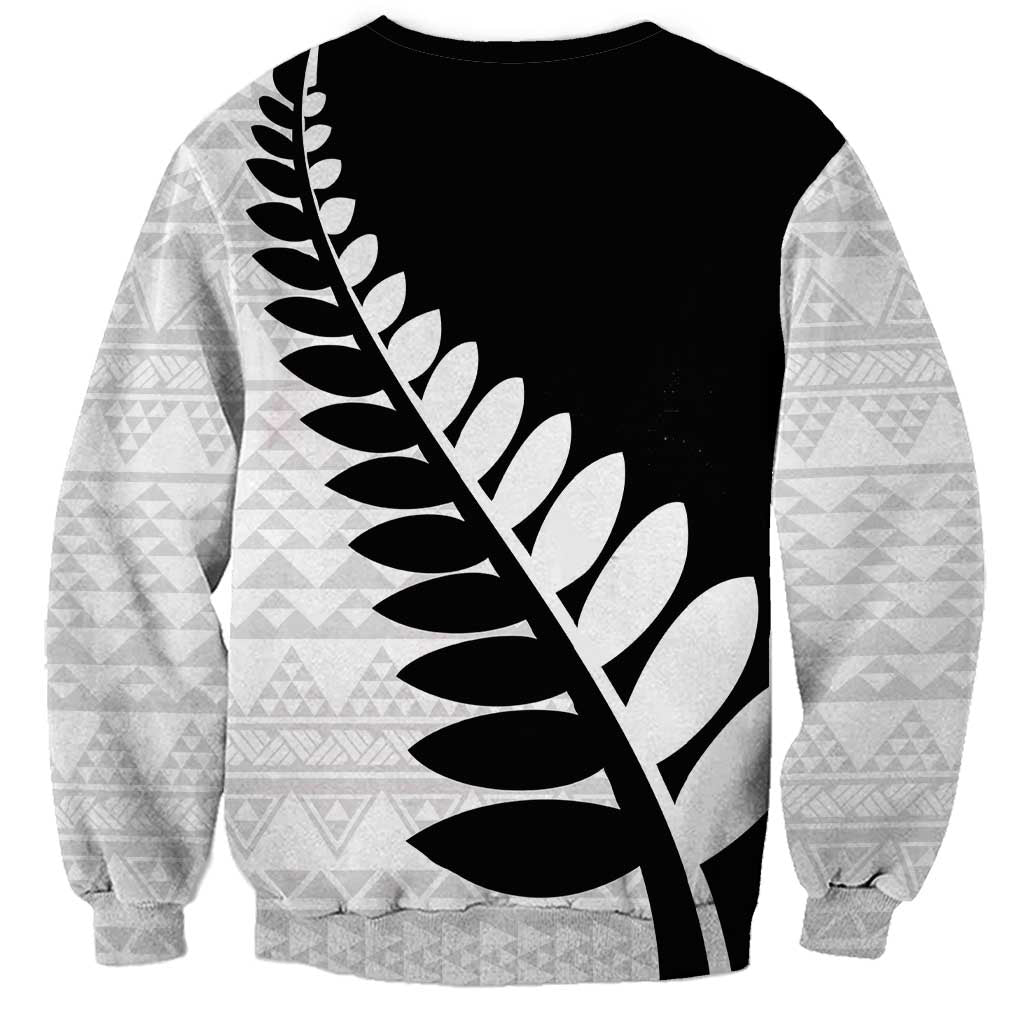 New Zealand Silver Fern Niho Taniwha Sweatshirt LT9 - Polynesian Pride