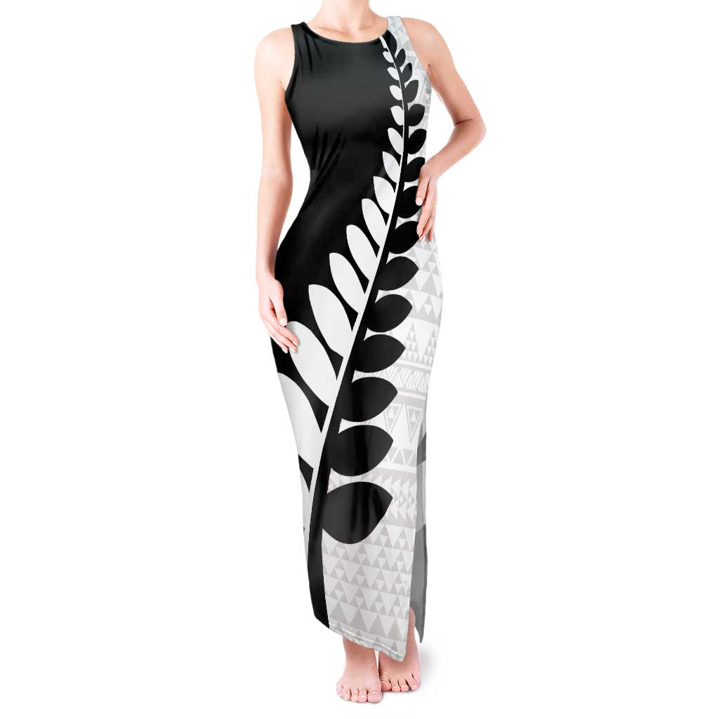 New Zealand Silver Fern Niho Taniwha Tank Maxi Dress