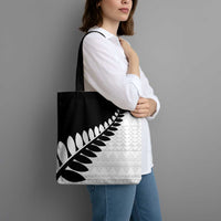 New Zealand Silver Fern Niho Taniwha Tote Bag LT9 - Polynesian Pride