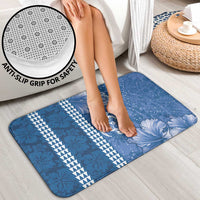 Blue Hibiscus Turle Bathroom Set Hawaiian Style Tribal Tapa Pattern LT9 - Polynesian Pride