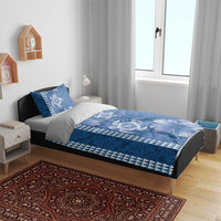 Blue Hibiscus Turle Bedding Set Hawaiian Style Tribal Tapa Pattern LT9 - Polynesian Pride