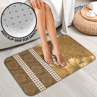 Gold Hibiscus Turle Bathroom Set Hawaiian Style Tribal Tapa Pattern LT9 - Polynesian Pride