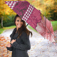 Pink Hibiscus Turle Umbrella Hawaiian Style Tribal Tapa Pattern LT9 - Polynesian Pride