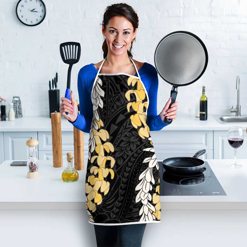 Puakenikeni and Maile Lei Apron Black Double Strand Lei LT9 - Polynesian Pride