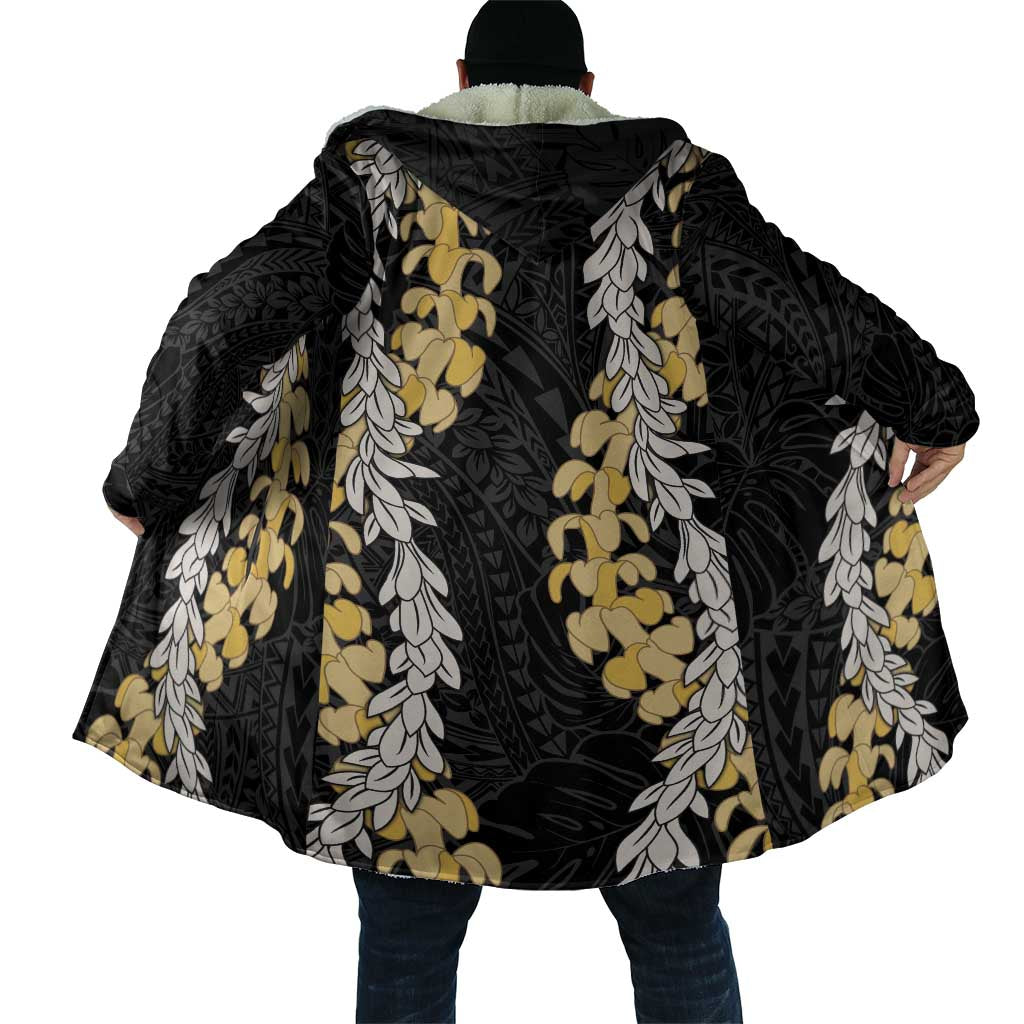 Puakenikeni and Maile Lei Cloak Black Double Strand Lei LT9 - Polynesian Pride