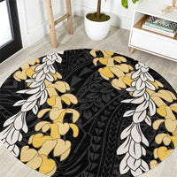 Puakenikeni and Maile Lei Round Carpet Black Double Strand Lei LT9 Black - Polynesian Pride