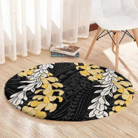 Puakenikeni and Maile Lei Round Carpet Black Double Strand Lei LT9 - Polynesian Pride