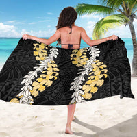 Puakenikeni and Maile Lei Sarong Black Double Strand Lei LT9 - Polynesian Pride
