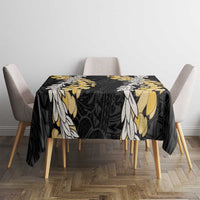 Puakenikeni and Maile Lei Tablecloth Black Double Strand Lei LT9 - Polynesian Pride