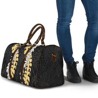 Puakenikeni and Maile Lei Travel Bag Black Double Strand Lei LT9 - Polynesian Pride