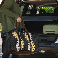 Puakenikeni and Maile Lei Travel Bag Black Double Strand Lei LT9 - Polynesian Pride