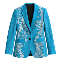 Puakenikeni and Maile Lei Blazer Blue Double Strand Lei LT9 Unisex Blue - Polynesian Pride
