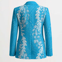 Puakenikeni and Maile Lei Blazer Blue Double Strand Lei LT9 - Polynesian Pride